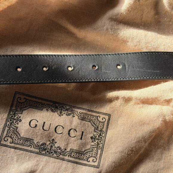 GUCCI GG Marmont Wide Leather Belt - Size 85/34 - LUXURY Valentine’s Gift - FIRM